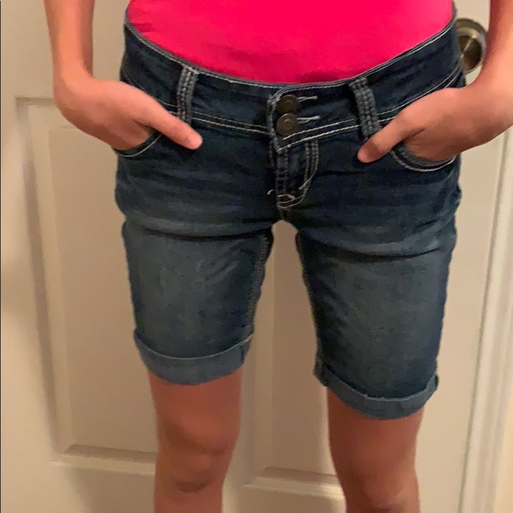 Denim shorts